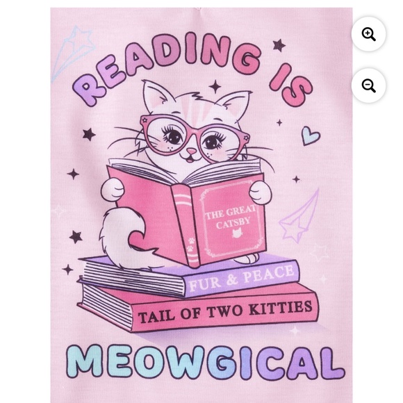 The Children’s Place Girls Critter Print Pajama Set Size XL (14) NWT - Picture 5 of 7